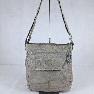 Kipling Khaki Crossbody Bag - Classic Style - AUTHENTIC - Made in China